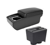 RORVECQ Para VW Para Polo 9N 3 2002 2003 2004 2005-2009 Reposabrazos De Auto Piezas Retrofit Caja De Almacenamiento Interfaz USB(A2 línea negra Sin USB)