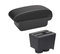 RORVECQ Para VW Para Polo Caja De Reposabrazos Auto Para VW Para POLO Mk5 6R Para Vento 2002-2009 Caja De Almacenamiento(C3 Negro blanco SIN USB)