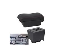 RORVECQ Para VW Para Polo Para Polo 9N 3 Mk4 2002-2009 Caja Apoyabrazos Auto Interior Renovación Almacenamiento Accesorios Auto(B2 Black red 3 USB)