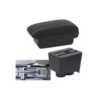 RORVECQ Para VW Para Polo Para Polo 9N 3 Mk4 2002-2009 Caja Apoyabrazos Auto Interior Renovación Almacenamiento Accesorios Auto(A1 Negro blanco NOUSB)