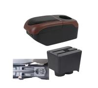 RORVECQ Para VW Para Polo Reposabrazos Para VW Para Polo 9N 3 Mk4 Caja De Reposabrazos De Coche 2002-2009 Caja De Almacenamiento Interior De Retrofit(Black Curry)