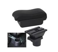 RORVECQ Para VW UP Caja De Apoyabrazos Para S&koda Para Citigo Para Seat Mii Consola De Apoyabrazos De Coche Caja De Almacenamiento Accesorios De Coche Retrofit(B2 línea negra 3USB)