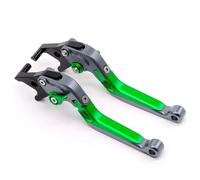 RORVECQ Para Yamaha Para NMAX 160/155/125 2015-presente Palanca De Embrague Palanca De Freno Palancas Extensibles Plegables Ajustables Accesorios De Motocicleta(Titanium Green)