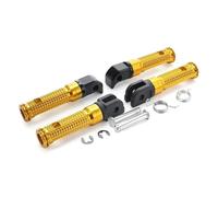 RORVECQ Pedal Delantero Conductor Reposapiés Traseros Pasajero Para YAMAHA MT-09 MT07 Para Tracer XSR 700 900 FZ1 FZ6 FZ8 YZF R3 MT03 MT25 MT-10(Oro,1 juego)