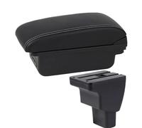 RORVECQ Piezas De Reequipamiento Interior Accesorios Para Coche Reposabrazos Para Hyundai I10 Compartimento Central De Almacenamiento Para Hyundai Para HB20(B3 línea blanca 3USB)