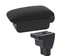 RORVECQ Piezas De Reequipamiento Interior Accesorios Para Coche Reposabrazos Para Hyundai I10 Compartimento Central De Almacenamiento Para Hyundai Para HB20(A1 línea roja Sin USB)