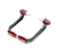 RORVECQ Protector De Manillar Universal para Motocicleta 17-22 Mm para Hornet CB500X NC750X CB750 CRF1100L para Africa Twin CBR650R CBR500R CBR650F(Carbon-Red)