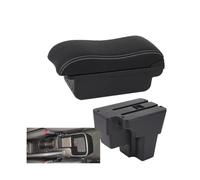 RORVECQ Reposabrazos Coche Para KIA Para RIO Para STONIC Para KIA Para Rio Lx Cerato 2015-2024 Caja De Almacenamiento Central Pieza De Retrofit Accesorio Auto(B3 Negro blanco 3USB)