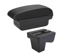 RORVECQ Reposabrazos Compartimento Central Para Almacenamiento De Contenido Accesorios De Modificación Para Coche Interior Retráctil Para Suzuki Para Vitara(B3 Negro blanco 3USB)