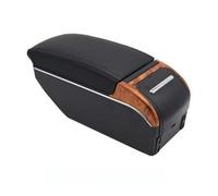 RORVECQ Reposabrazos Para C&hevrolet Para Lova Para Aveo Compartimento Central Con Reposabrazos Apoyabrazos Y Portavasos(A-Black black line)