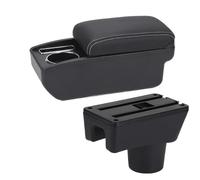 RORVECQ Reposabrazos Para Coche Caja De Almacenamiento Automática Accesorios Para Mitsubishi Para Attrage Para Mirage Para Space Star(C3 Negro blanco SIN USB)