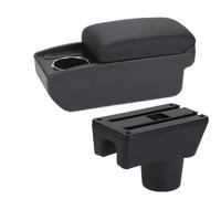 RORVECQ Reposabrazos Para Coche Caja De Almacenamiento Automática Accesorios Para Mitsubishi Para Attrage Para Mirage Para Space Star(B2 Línea negra 6USB)
