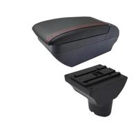RORVECQ Reposabrazos Para Hyundai I20 Caja De Reposabrazos Para Hyundai I20 2012 Caja De Almacenamiento Central Interior(F línea roja Sin USB)