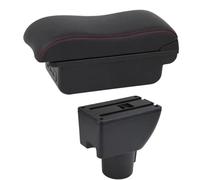 RORVECQ Reposabrazos Para Hyundai Para GETZ Reposabrazos Caja Almacenamiento Retrofit Accesorios Auto(C2 Línea roja)