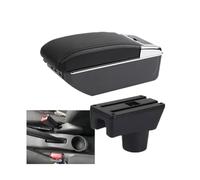 RORVECQ Reposabrazos Para Mitsubishi Attrage Para Mirage Para Space Star Caja De Almacenamiento Para Reposabrazos Accesorios Para Coche(D2 línea negra 7USB)