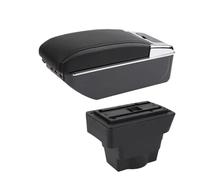 RORVECQ Reposabrazos Para Opel Para Astra J Compartimento Central De Almacenamiento Piezas De Repuesto Para Coche(D2 línea negra 7USB)