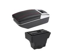 RORVECQ Reposabrazos Para Opel Para Astra J Compartimento Central De Almacenamiento Piezas De Repuesto Para Coche(A1 línea roja Sin USB)