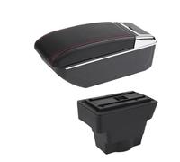 RORVECQ Reposabrazos Para Opel Para Astra J Compartimento Central De Almacenamiento Piezas De Repuesto Para Coche(B1 línea roja SIN USB)