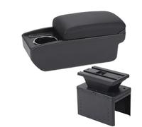 RORVECQ Reposabrazos Universal Para Coche Caja De Reposabrazos Universal Accesorio Para Coche Caja De Almacenamiento Para Auto Modificación De Piezas Interiores(B2 Línea negra 6USB)