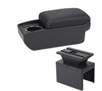 RORVECQ Reposabrazos Universal Para Coche Caja De Reposabrazos Universal Accesorio Para Coche Caja De Almacenamiento Para Auto Modificación De Piezas Interiores(B3 Negro blanco 6USB)