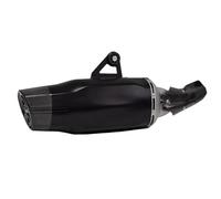 RORVECQ Silenciador De Escape Para Motocicleta Para B&MW R1200GS Para Adventure R1250GS ADV Con Doble Orificio Y Cabezal De Carbono(NEGRO)