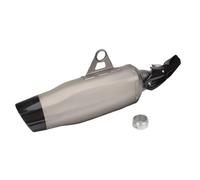 RORVECQ Silenciador De Escape Para Motocicleta Para B&MW R1200GS Para Adventure R1250GS ADV Con Doble Orificio Y Cabezal De Carbono(Plata)
