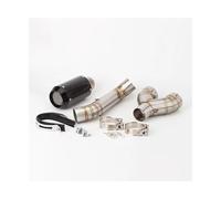 RORVECQ Sistema De Escape Para Motocicleta Para B&MW S1000RR S1000rr 2010 2011 2012 2013 2014 2015 2016 Tubo De Conexión Y Silenciador(Estilo A)