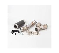 RORVECQ Sistema De Escape Para Motocicleta Para B&MW S1000RR S1000rr 2010 2011 2012 2013 2014 2015 2016 Tubo De Conexión Y Silenciador(Style C)