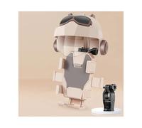 RORVECQ Soporte De Teléfono Moto Casco Pequeño Quitadeslumbramiento Impermeable Bicicleta Exterior Scooter Pinza Manillar(Café,Handlebar)