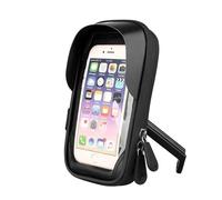 RORVECQ Soporte De Teléfono para Cuadro Delantero Impermeable 360° Bicicleta Moto Universal Navegación para Smartphone Fácil(Negro,Rearview Mirror)