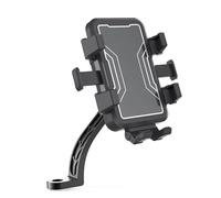 RORVECQ Soporte De Teléfono Universal para Moto Y Bici 360° Rotación Antivibración para Ciclismo Scooter Sistema Bloqueo En Un Segundo(Rearview Mirror)