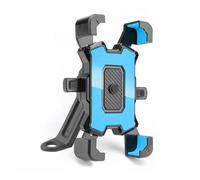 RORVECQ Soporte para Teléfono Motocicleta Bicicleta Móvil para Manillar Pinza para Espejo Retrovisor Scooter Más Teléfonos Móviles 4.8-6.8"(Azul,Mirror)