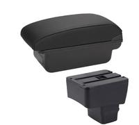 RORVECQ Versión Skyactiv Reposabrazos De Coche Caja De Almacenamiento Accesorios Coche Para Mazda CX-3 Reposabrazos Retrofit Para Mazda 2(C2 Línea negra SIN USB)