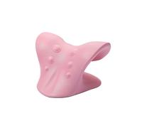 (Rosa) 1/PC Relajante de cuello y hombros Dispositivo de tracción quiropráctica cervical Almohadas de viaje