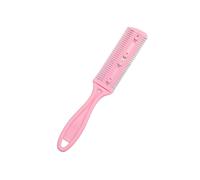 (Rosa) 1 peine para cortar el cabello, cepillos para el cabello con maquinilla de afeitar, cortadora