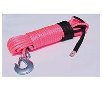 Rosa 10mm * 30m Reemplazo de la cuerda sintética for el cabrestante, el gancho del cable del cabrestante, la cuerda de la carretera de la carretera, 3/8 de la cuerda de nylon trenzada