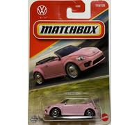 Rosa 2019 Volkswagen Beetle Convertible - Matchbox - Scala 1/64 Circa