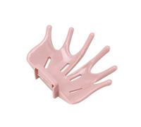 (Rosa) Accesorio de baño Jabonera de ducha Soporte de succión Ganchos para colgar Jabonera Bandeja Escurridor