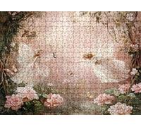 rosa Ángel Puzzle 5000 Piezas Adultos, Rompecabezas con Letras en la Parte Posterior - Piezas que Encajan Perfectamente, Reto de Concentración, Regalo para mujer y Decor Hogar, 156.5 x 105.5 cm w0-185