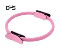 (Rosa) Anillo de Pilates con Mango Antideslizante, Entrenador de Músculos del Suelo Pélvico, Tonificador