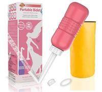 Rosa Botella grande de 450 ml,Botella bidé, diseñada para posparto, artículo esencial para la nueva mamá,Postpartum perineal irrigation bottle,Bidé de Viaje Portátil, Bidet de Viaje