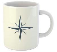 Rosa Brújula Estrella Del Norte Abstracto Aventura Flecha Color Creativo Tazas De Regalo Graciosa Tazón Cerámica Tazas Té Regalos Novedosos Para Amigos Familiares Trabajo 330Ml