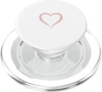 Rosa Claro/Rosa pálida Dibujado a Mano Corazón Love Boho PopSockets PopGrip para MagSafe