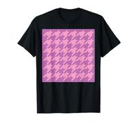 Rosa clásico y morado, patrón de pata de gallo, pata de gallo Camiseta