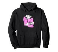 Rosa Color Your Lane Is Marked Pink Graphic Sudadera con Capucha