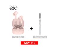 (Rosa con ClearPen) QCY T13 Auriculares inteligentes inalámbricos BT5.1 TWS Auriculares 4 micrófonos