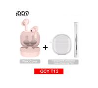 (Rosa con estuche para bolígrafo) Auriculares inteligentes inalámbricos QCY T13 BT5.1 TWS Auriculares