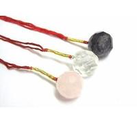 rosa cuarzo amatista claro cuarzo Gemstone Feng Shui único para colgar Sphere Wellness Reiki