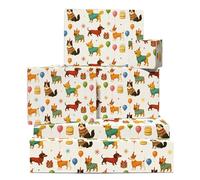 Rosa Cumpleaños Papel De Regalo - Rosa - 6 Hojas De Cute Llama Papel De Regalo For Niñas & Mujeres - Navidad Fiesta De Bebé Fiestas - By Central 23