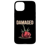 Rosa dañada - Vintage Sad Feeling Broken Heart Flower Carcasa para iPhone 15 Plus